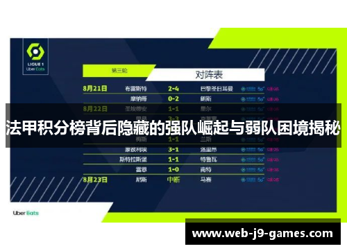 法甲积分榜背后隐藏的强队崛起与弱队困境揭秘